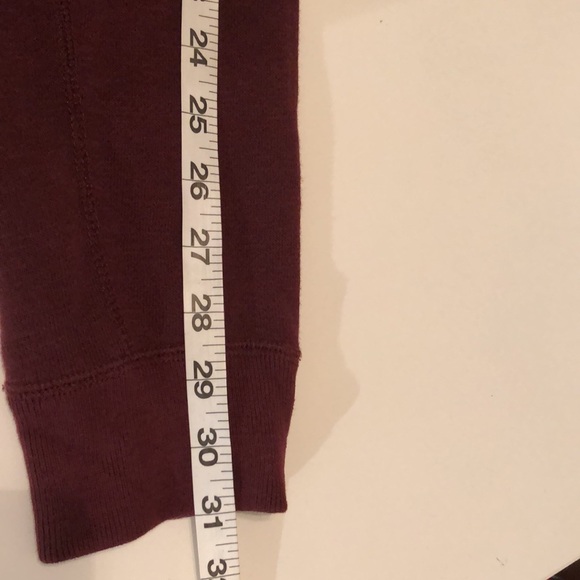 Abercrombie Spell Out Burgundy Zip Up Hoodie M - Picture 9 of 11
